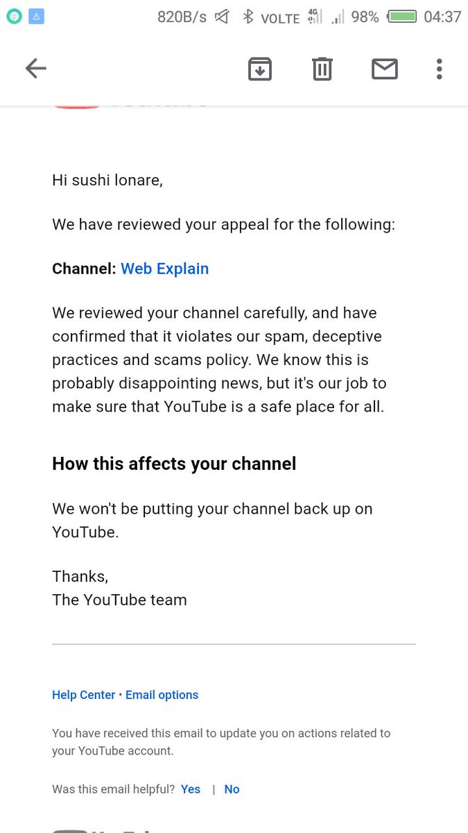 SushilMl's tweet photo. @TeamYouTube @TeamYouTube dear youtube I am only explain web series &amp; movies in my channel. Please recheck my videos proper and deeply. I am only use that type of thumbnail but in my videos not any violations. https://t.co/t02IMVzC3v pls recheck my videos deeply @YouTubeCreators https://t.co/p0mZcWGJnY