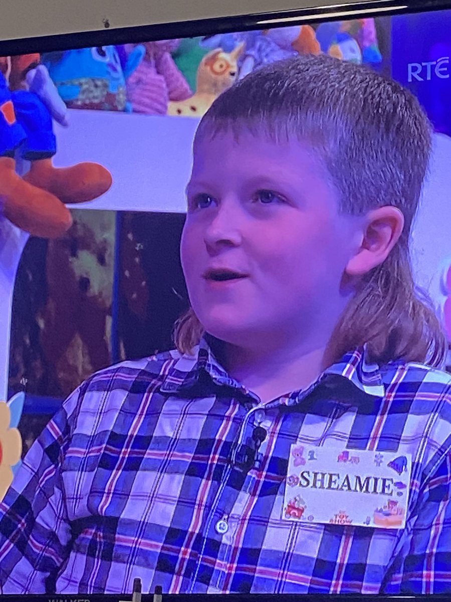 Have you ever met a man with a mullet who wasn't an absolute character? Good man Sheamie.
#UptheBanner
#LateLateToyShow