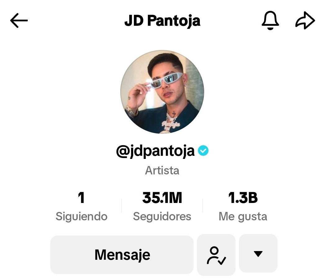 JDPantojaMex's tweet photo. JD Pantoja aumenta 100k de seguidores en si cuenta de tiktok ❤️‍🔥 https://t.co/bDah5ESxcz