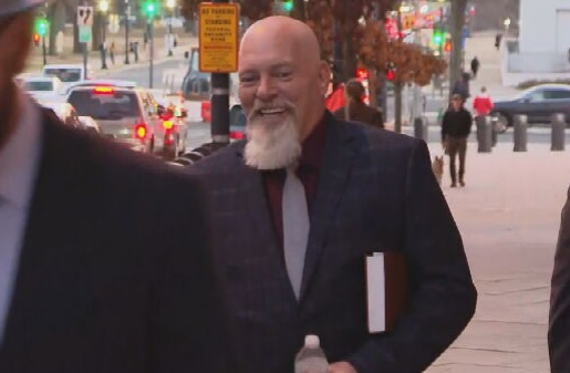 Bureau of Prisons report lists release date as January 13, 2027 for Capitol riot defendant Richard Barnett.

He was accused of putting feet on desk, leaving vulgar note in office suite of then-Speaker Nancy Pelosi

He was found guilty one year ago justice.gov/usao-dc/pr/ark…