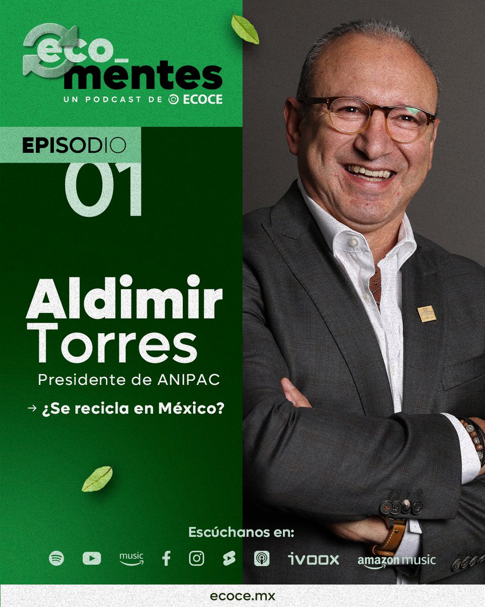 ecoceac's tweet photo. Vemos sellos de #reciclaje ♻️ por todos lados, pero ¿realmente se recicla en México? Descubre la verdad en el primer episodio de #EcoMentes 💚🧠. Aldimir Torres, presidente de la Asociación Nacional de Industrias del Plástico (@ANIPAC_AC), te guiará a través de las cifras, desafíos y soluciones para un futuro más sostenible. ¡Escúchanos en tu plataforma de podcast favorita! 🎧
https://t.co/wCOO6kc6Xd