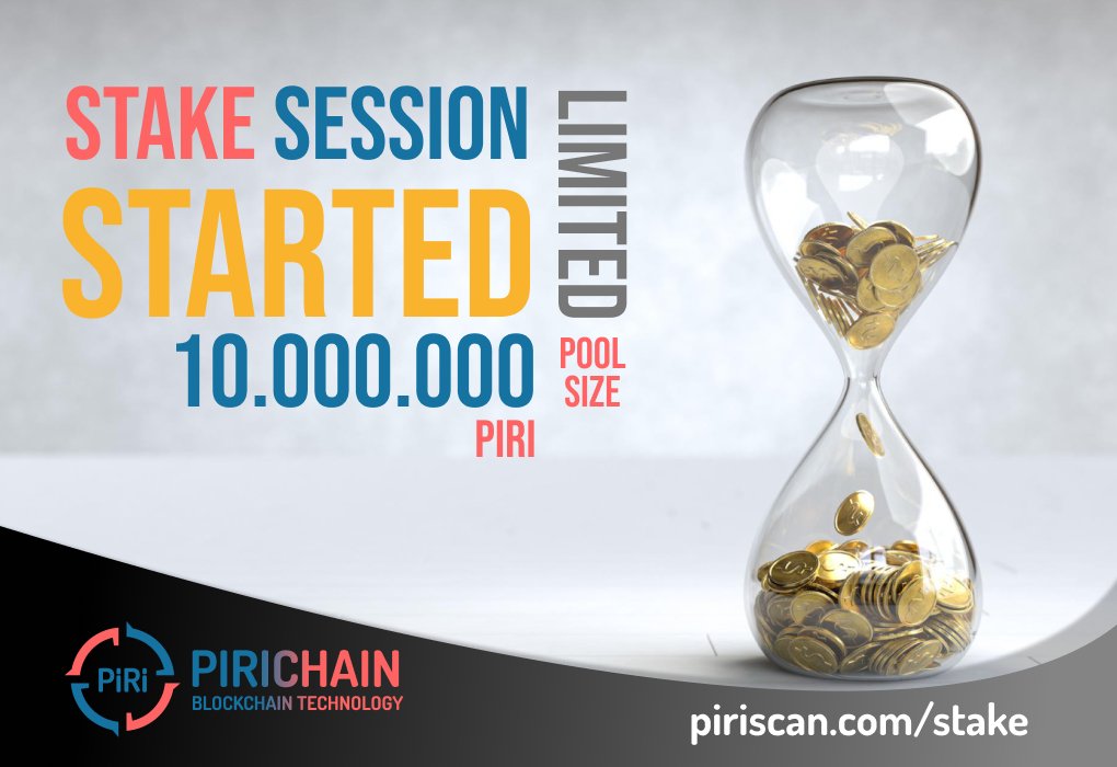 Pirichainers 📢

Stake Pool Size has been increased to 10M PIRI

🎉🎉🎉