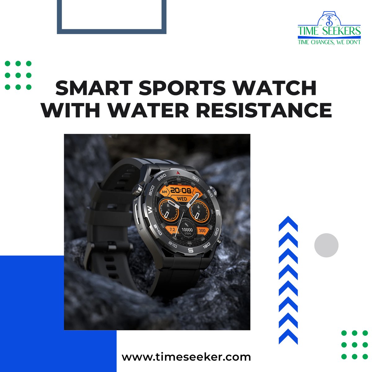 time_seekers's tweet image. This stylish watch boasts advanced features such as heart rate monitoring, GPS tracking, and water resistance. It caters to sports and fitness enthusiasts.

Click the link below and order now!
s.id/1WOq3

#timeseekers #watchesforalloccasions #watchessentials