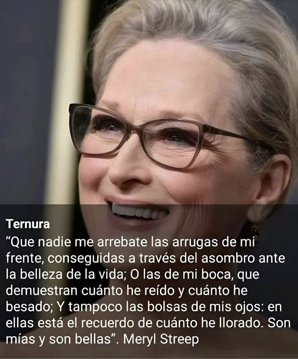 pilarmsris's tweet photo. #MerylStreep Maravillosa reflexión! https://t.co/xjkhoWe8bF