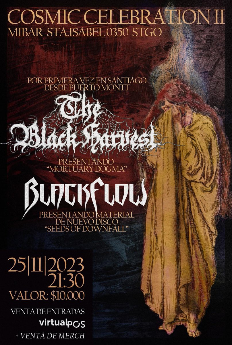 blackpablo's tweet photo. Mañana en @MiBardeRock se presentan dos tremendas bandas de Doom Metal de regiones! #BlackFlow y #TheBlackHarvest

Imperdible!

Tickets acá: https://t.co/NEqpKMh8aB https://t.co/NM9wew7io3