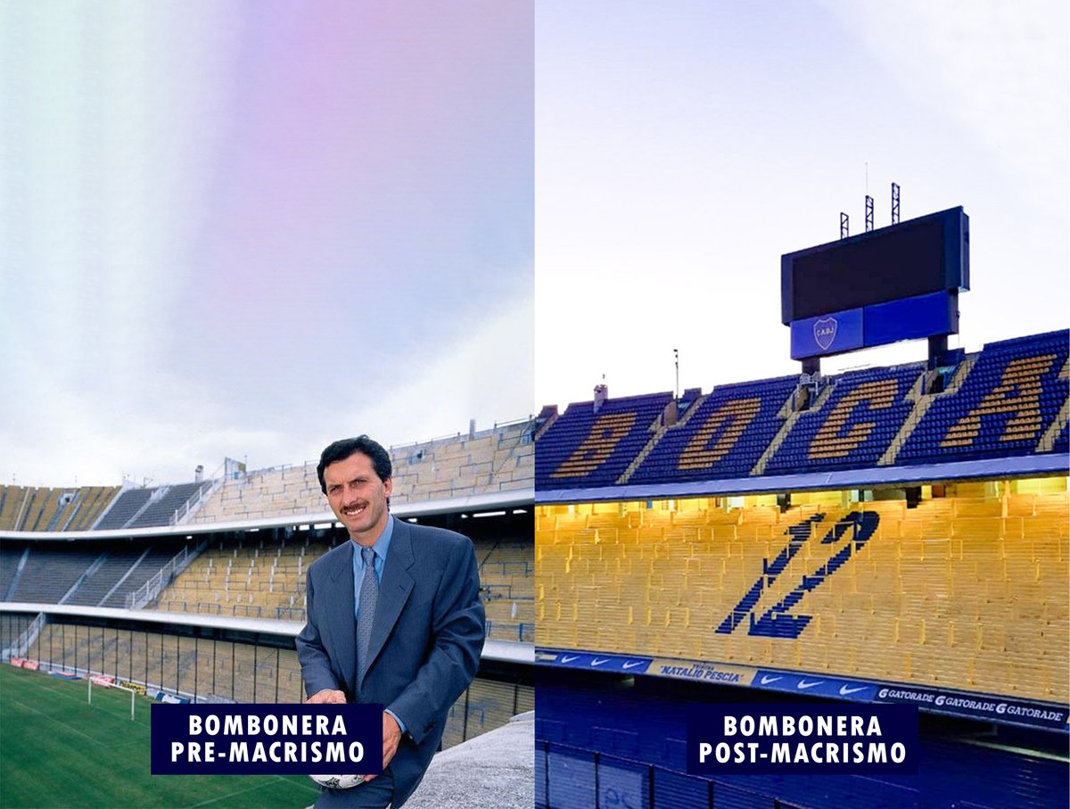 tricampeonpapa's tweet photo. Debido a eso, se tuvo que remodelar de punta a punta el estadio, cambiando absolutamente todas las butacas de las plateas por otras nuevas y pintando completamente todo el estadio por primera vez con los colores del club https://t.co/jF8PY3R5gc