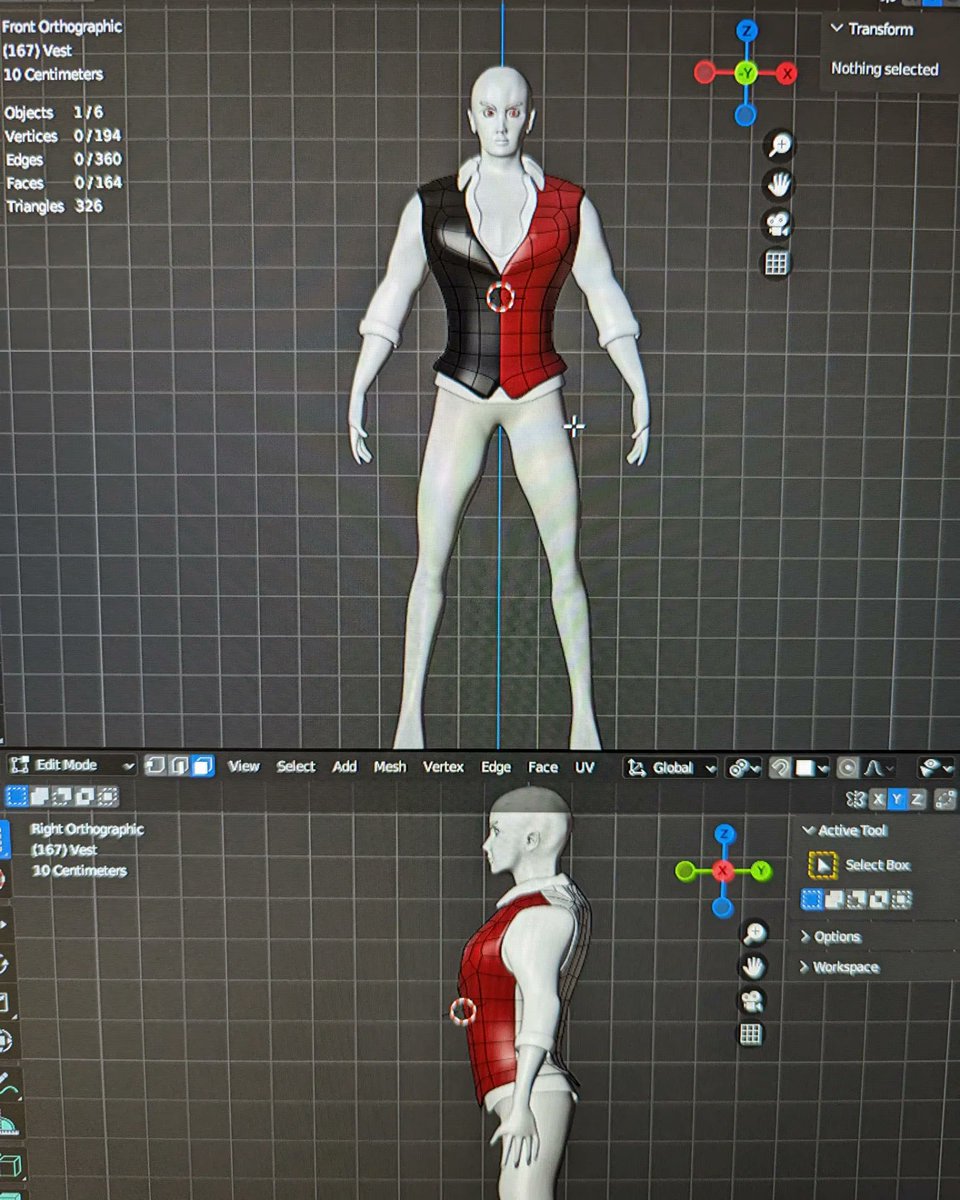 karamanvt's tweet photo. Me in 3d?🤔 @Blender

#blender #Vtuber #3dmodeling https://t.co/QgbOKn5gzd