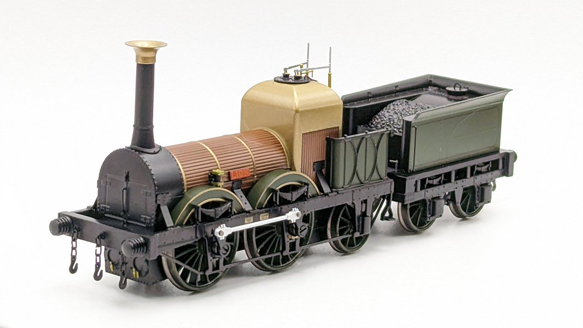 MattwicksBMR's tweet photo. Well it was an early Black Friday but I have had my eye on this for a little while to accompany Rocket, heavy little thing runs well out of the box overall pretty good.
Ordered from @HattonsModels for £100.
#Lion #LiverpoolManchesterRailway #Rapido #ModelRail #OO #4mm #Hattons https://t.co/vQcn9SuMMt