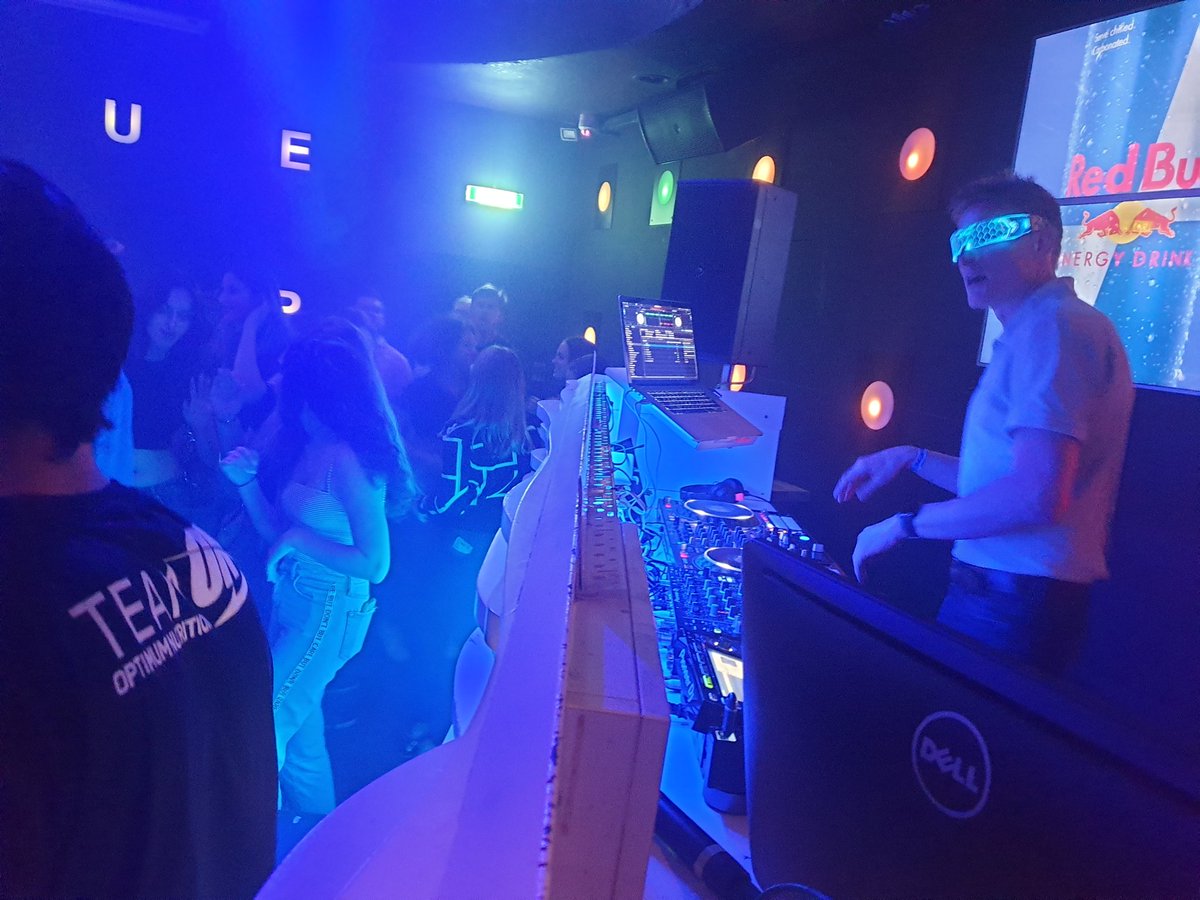 Profs on the turntable. What a great night!