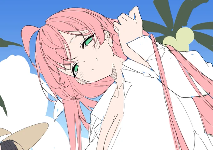 コミケ新刊に入れる絵のラフ(の一部)