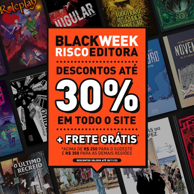 Enquanto a CCXP se aproxima, nossa BlackWeek já começou! Descontos de até 30% em todo o site esperam por você. Confira as ofertas em riscoeditora.com