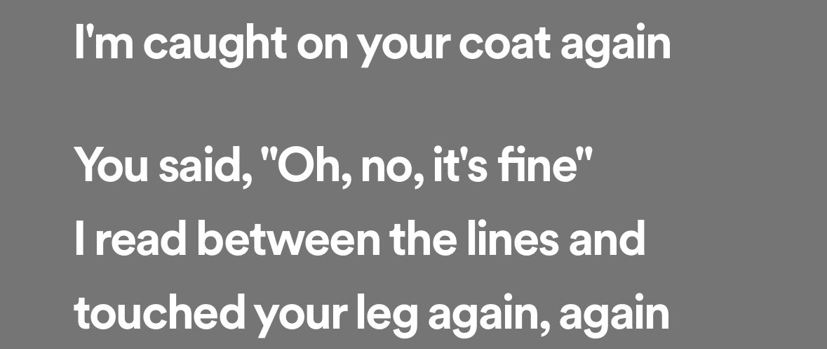 irissversion75's tweet photo. One of the most beautiful lyrics ever by the 1975 are these. The way you can feel it. See it. It’s so smart, it’s so insane. Every time I hear them I just get chills https://t.co/WiZf70YYmt