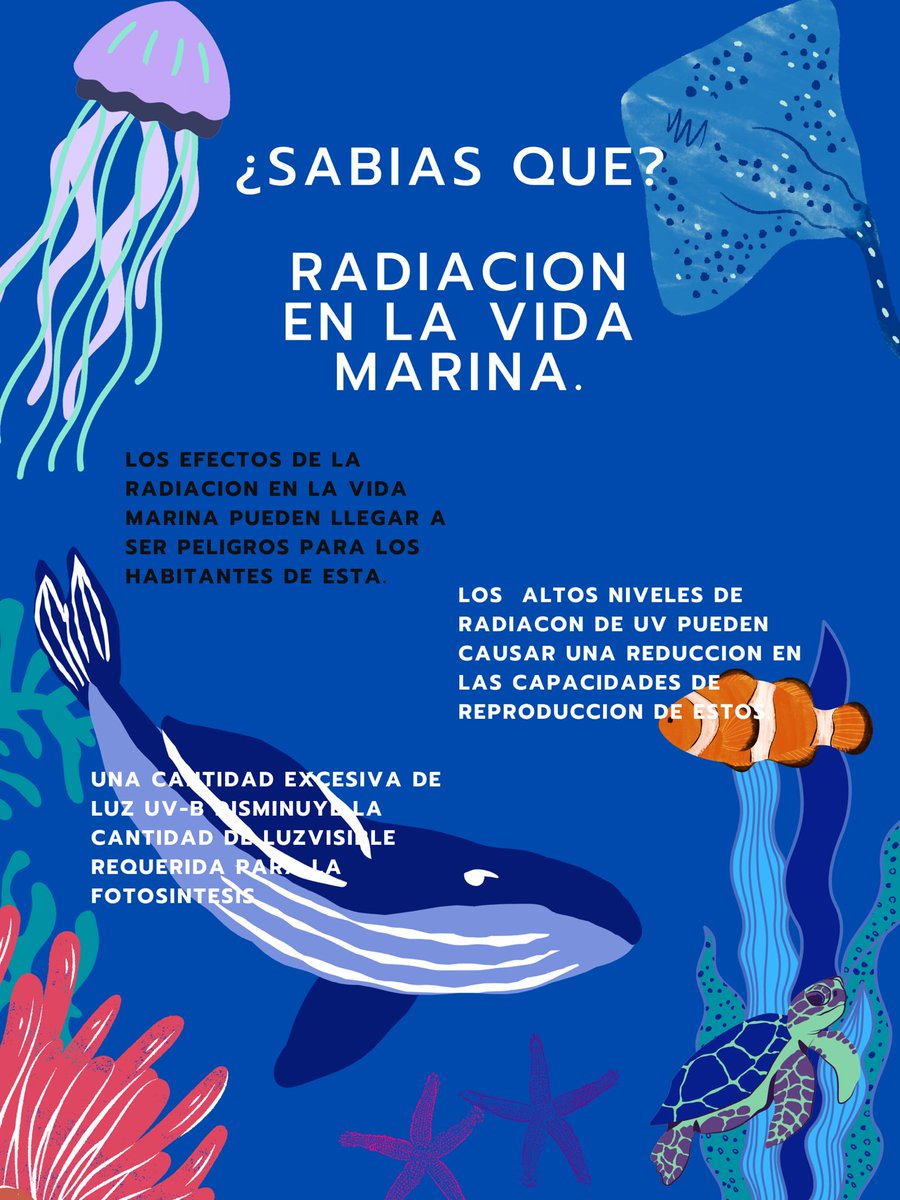 RayitosAmbiente's tweet photo. Sabías que…🤔
La radiación también afecta en la vida marina, y aquí te dejamos algunos datos. 🤓 https://t.co/Z3soVyYPpZ