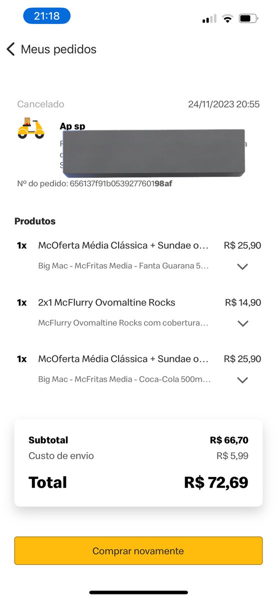 vitorMattp's tweet photo. @McDonalds_BR o lanche uma delícia porém um lixo de empresa!!! Uma merda quando se trata de delivery, a segunda fez que o pedido é cancelado sem nem um porque e simplesmente não realizam o estorno. Já que é assim bora pra justiça! Parabéns pelo lixo que se tornaram https://t.co/ZepeGN8bmu
