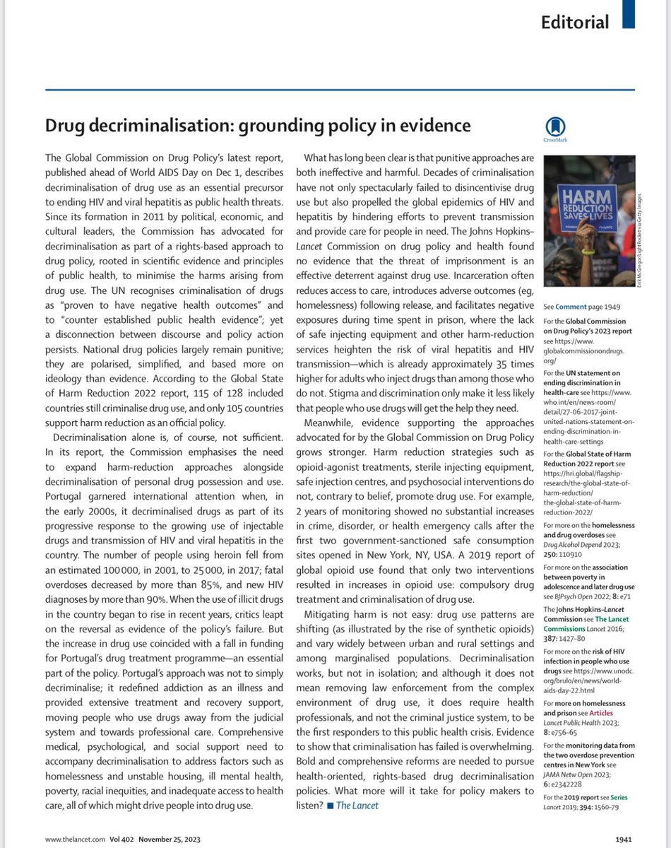 Señor presiente <a href="/DanielNoboaOk/">Daniel Noboa Azin</a> el día de hoy la revista médica más importante del mundo The Lancet (foto), emite en su editorial una crítica a medidas como la que usted acaba de tomar. 
Asesórese con equipos técnicos que no le hagan cometer errores.