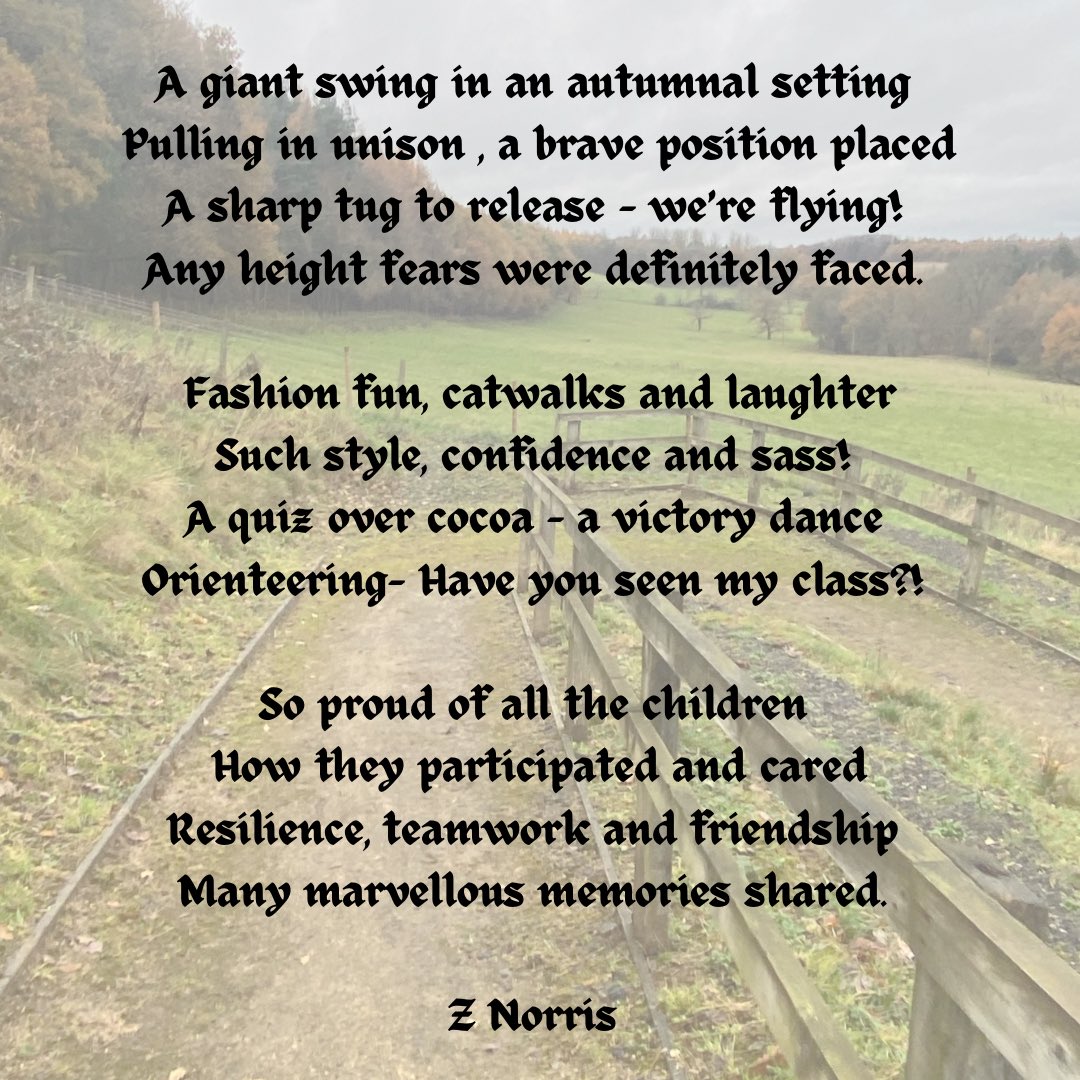 rjsyear6's tweet photo. Time for a poem! What a great week for Y6 @HerdFarm https://t.co/69i2wxTtBL