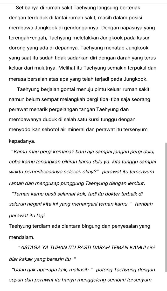 2x381's tweet photo. taekook five tweet au

— Suara

⚠️fake situation, harsh words, blood, bullying https://t.co/YbnsMaqKzj