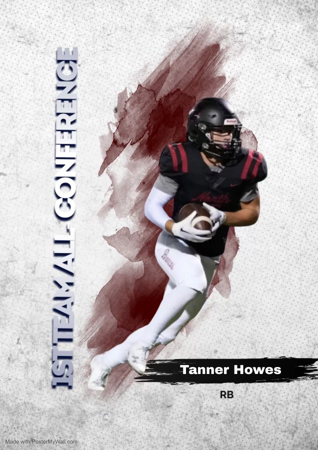 Super quick Tanner Howes is 1st Team All-Conference Suburban Silver. #firedup