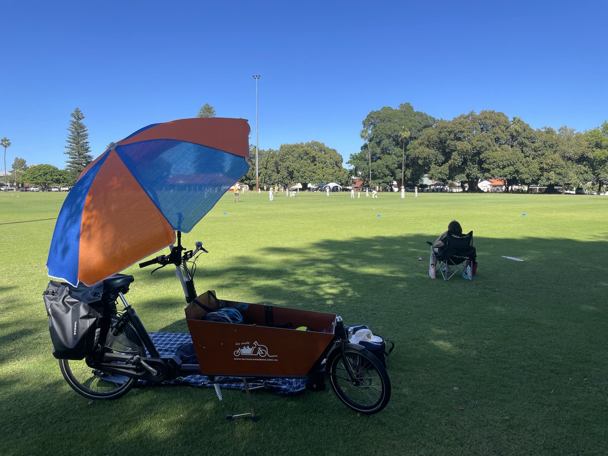 mattroot80's tweet image. Todays cargo bike setup at junior cricket