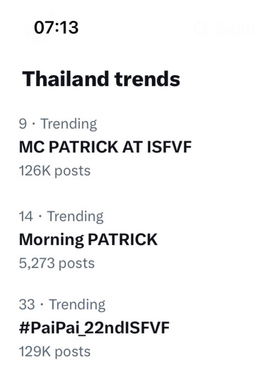WorWan9's tweet photo. ความสุขความภูมิใจในตัว MC คนเก่งมีมากมายต่อจากเมื่อวาน เทรนไทยเช้าวันนี้ยังติด 3 อันดับอีกวันนึง 🩷🐰
9️⃣ MC PATRICK AT ISFVF
1️⃣4️⃣ Morning PATRICK
3️⃣3️⃣ #PaiPai_22ndISFVF
#แพทริค #Patrick尹浩宇 #PatrickFinkler #แพทริคณัฐวรรธ์
@patrick_pppat https://t.co/U9qPMh6dHj