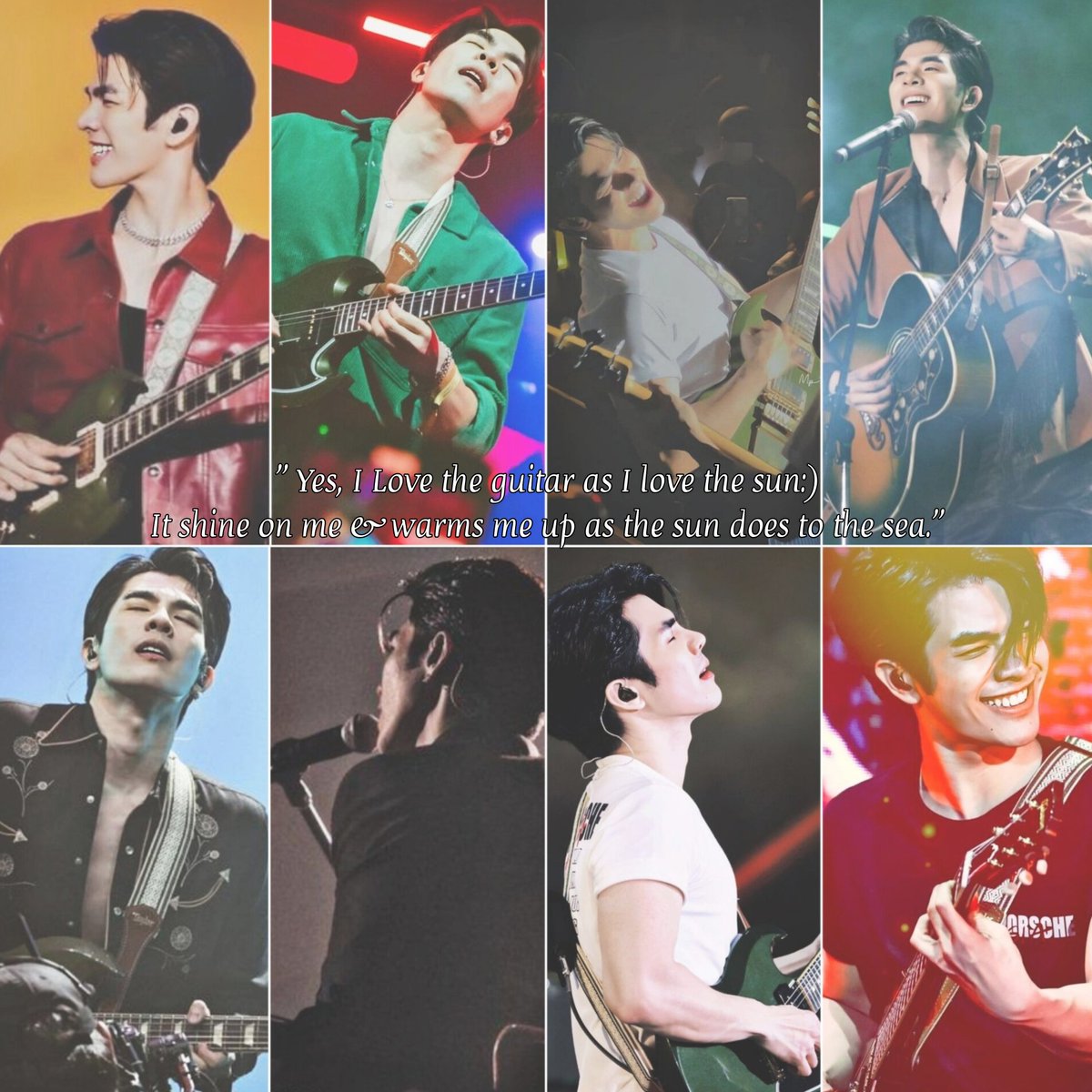 💚Morning my sMile💚

" Yes, I Love the guitar as I love the sun:)
It shine on me &amp; warms me up as the sun does to the sea."
- #MilePhakphum 💚
💚MP 15.15💚

Never stop shining P'Mile, have a lovely and happy weekend 🥰💚

💚 <a href="/milephakphum/">mile phakphum</a> 💚

🌹💚
#GreenyRose