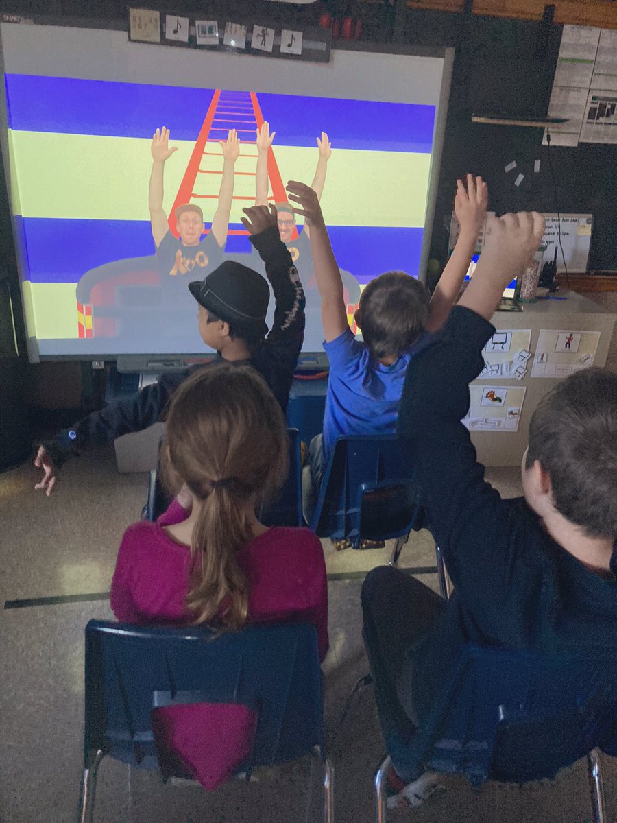 Some Fridays are just meant for roller coasters & laughter! These kiddos jumped into action setting up chairs and acting out one of our fave songs! #IYKYK #SpecialEducation #MovementMatters #FridayFunDay @CityFalcons
