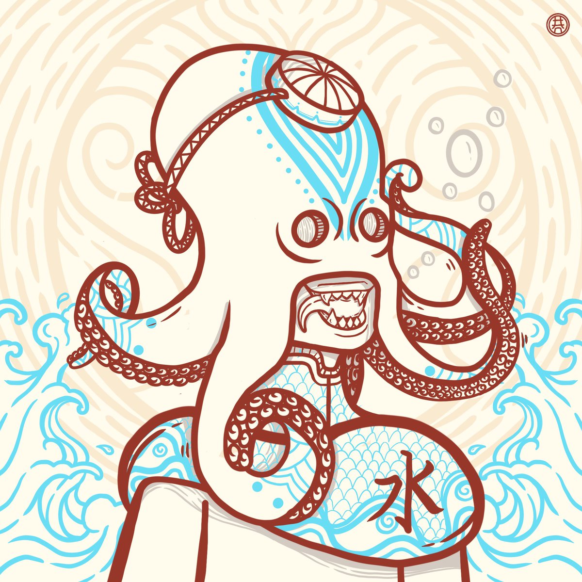 RoomofHAN's tweet image. The winner of the auction is @MutantMangos with 650 $ALGO. 
“Wise Octopus”
The wise octopus prince rules his underwater kingdom with wit and great insight. He becomes a lantern in the darkness, guiding those who seek enlightening advice.
Thank you, you are amazing. 
#algofam