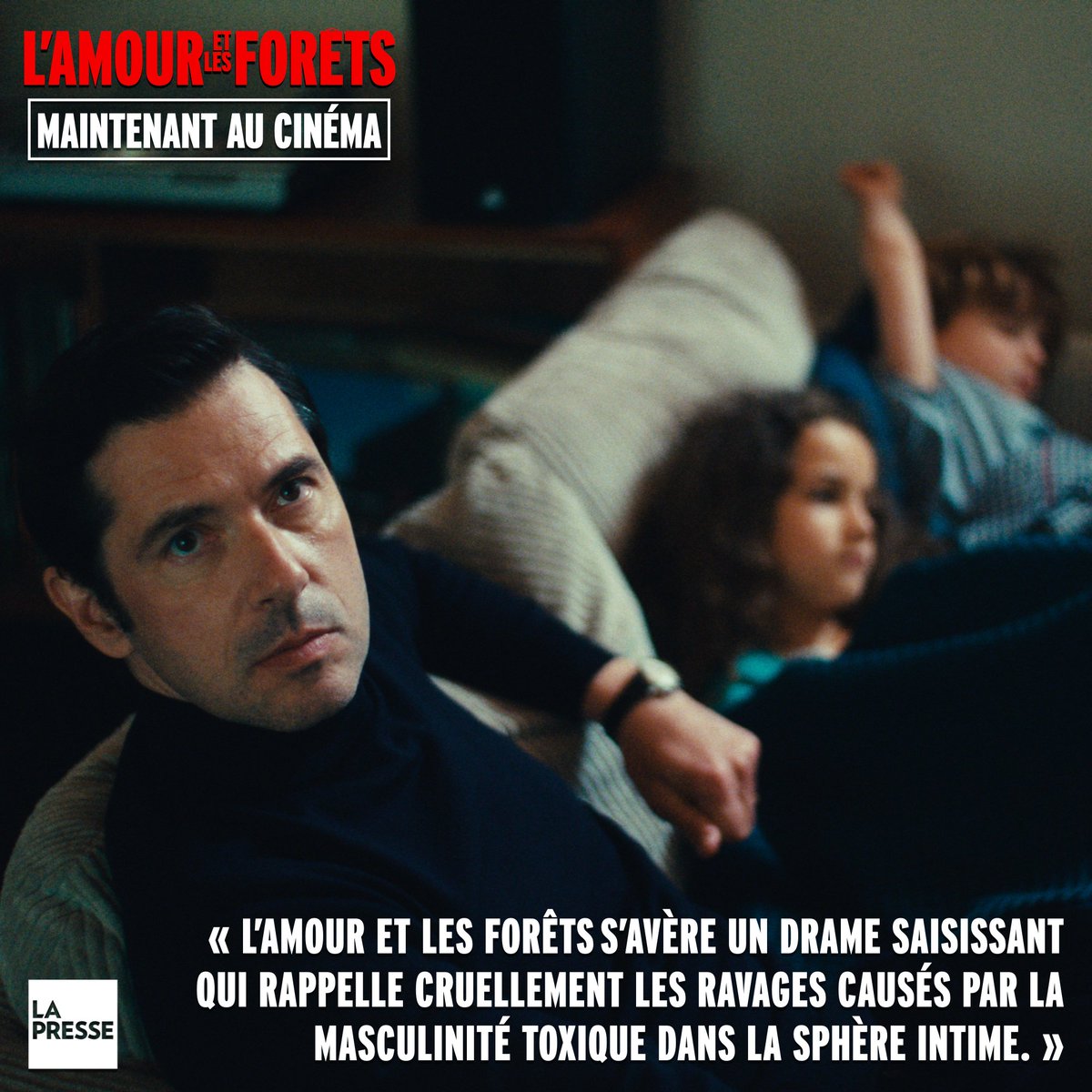“L’amour et les forêts s’avère un drame saisissant qui rappelle cruellement les ravages causés par la masculinité toxique dans la sphère intime.” - Manon Dumais, 7.5/10, <a href="/LP_LaPresse/">La Presse</a>  📰

Trouvez votre prochaine représentation 👇
ouvoir.ca/2023/l-amour-e…