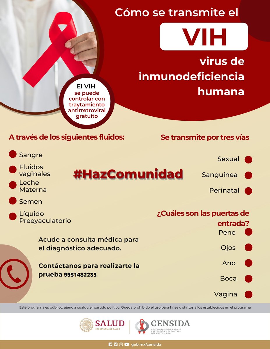 SSalud_Tab's tweet photo. Al utilizar #Condón en tus prácticas sexuales reduces el riesgo de adquirir infecciones de transmisión sexual, como #VIH y #HepatitisByC. #SiempreCondona #FinAlVIH #HazteLaPrueba #MenosEstigma https://t.co/y9OaXIZjdP
