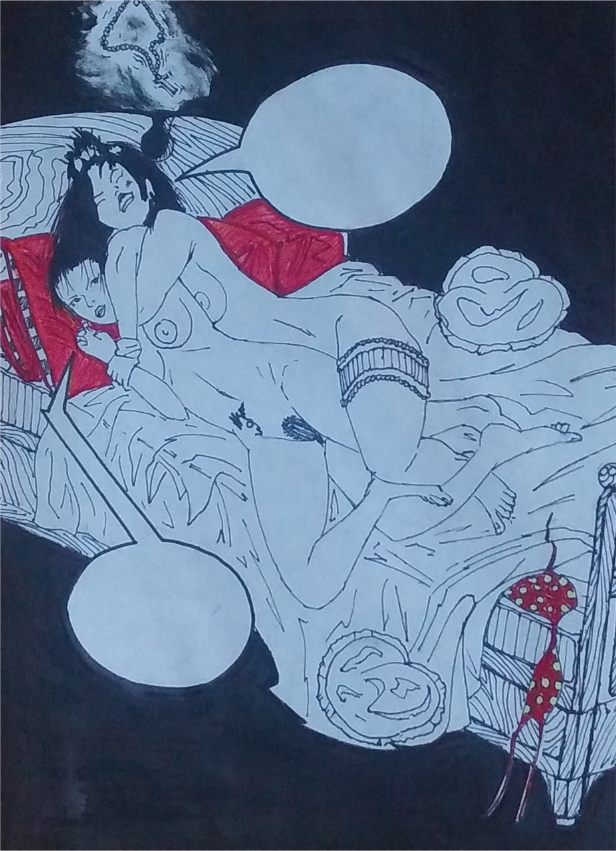 Práctica, un panel de cómic.
#tradituonalart 
#penart
 #sketch 
#graffitiart  
#pinupart
 #drawingexercise