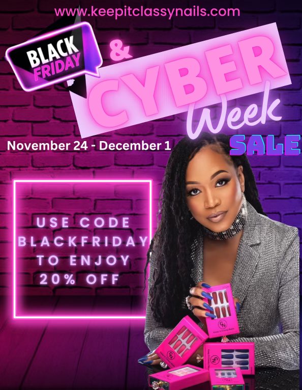 MonyettaShaw's tweet photo. Embrace elegance at your fingertips with our Keep It Classy press-on nails. Let KIC Nails become your new favorite accessory! ๐
๐
๐พ๐
๐ผโจ Enjoy sophistication at a steal โ use code BLACKFRIDAY for 20% off This #blackfriday & #cyberweek
#keepitclassynails #pressonnails https://t.co/DFC1R4qPZK