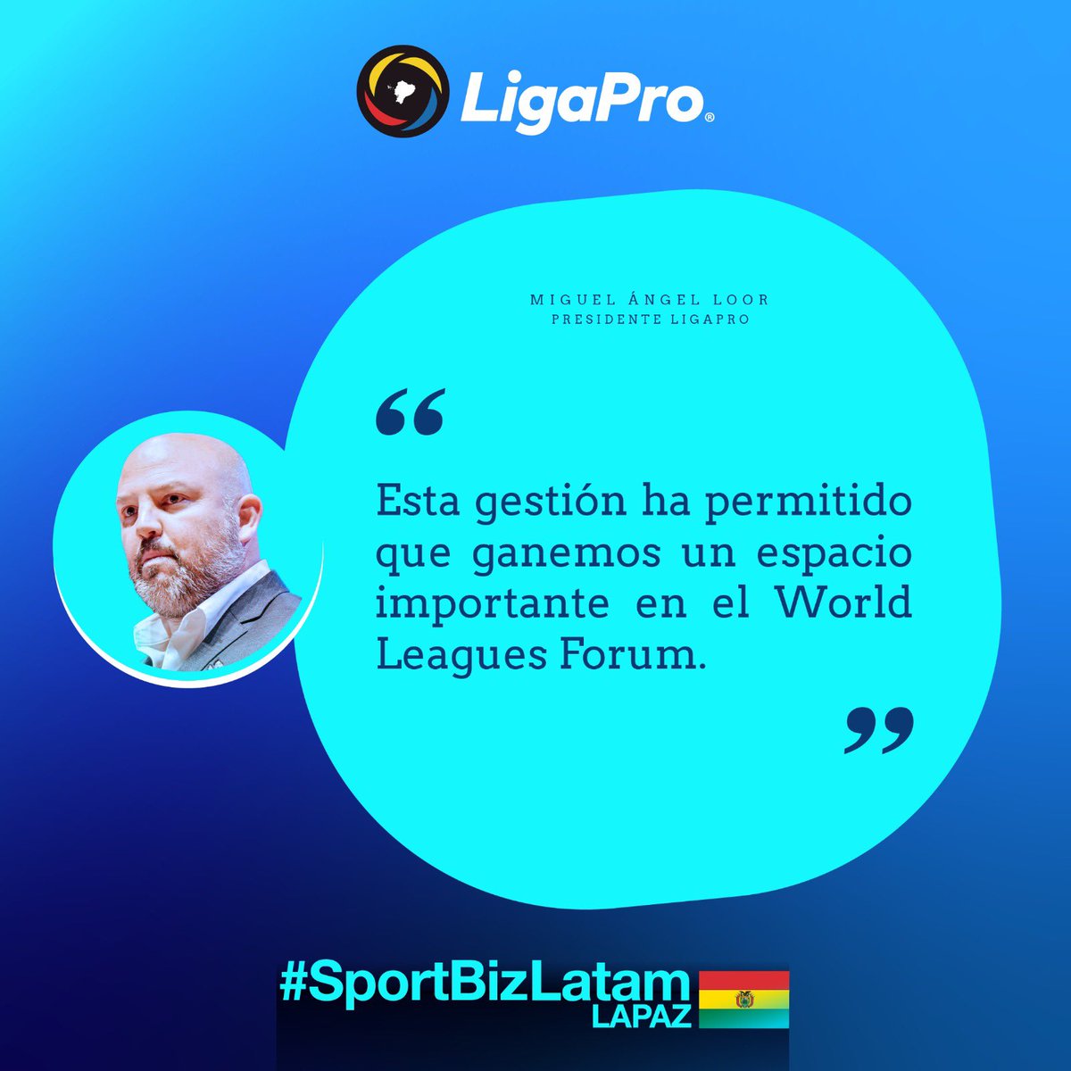 📍El presidente @miguelloor explicó que la base de LigaPro es el orden e invitó a trabajar de esa manera para que todo el continente, en un futuro, sea una verdadera potencia 💪🏻

#LigaProInstitucional #SportBizLatam 🇧🇴🤝🏻🇪🇨