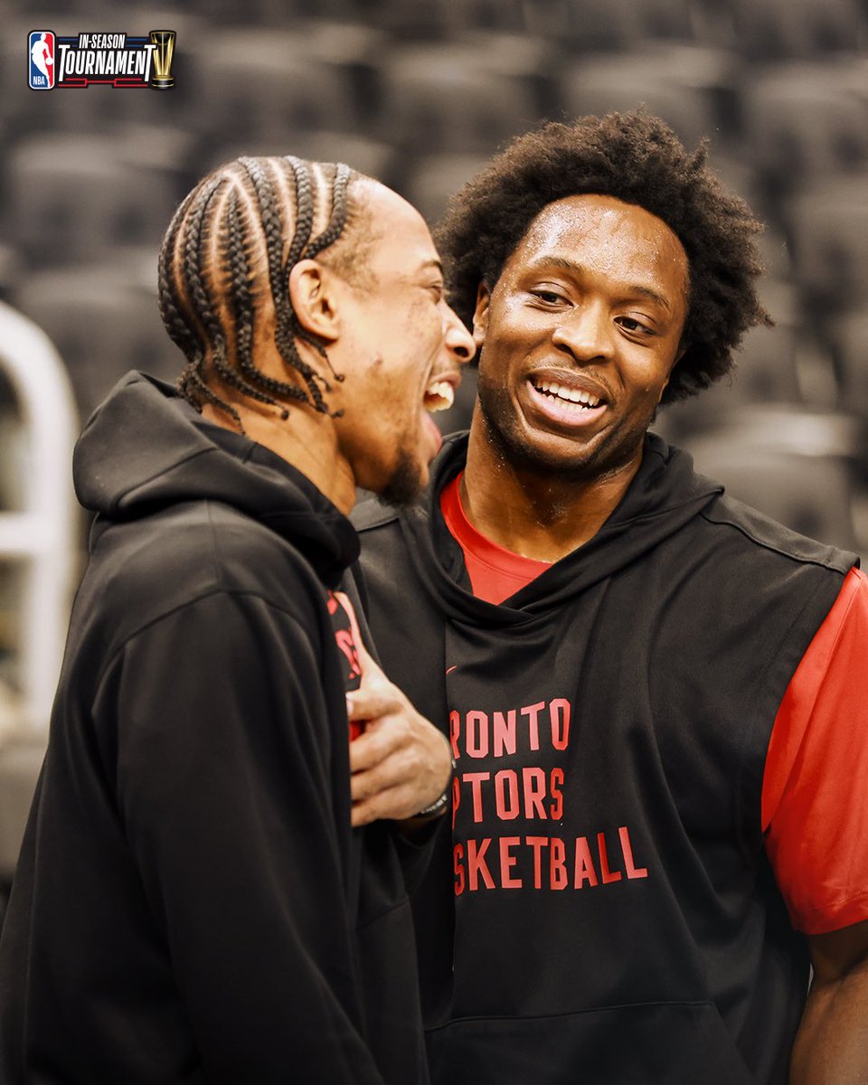 DeMar &amp; OG reunite in Toronto! 🥹

📺 Watch NBA In-Season Tournament action LIVE on TSN.