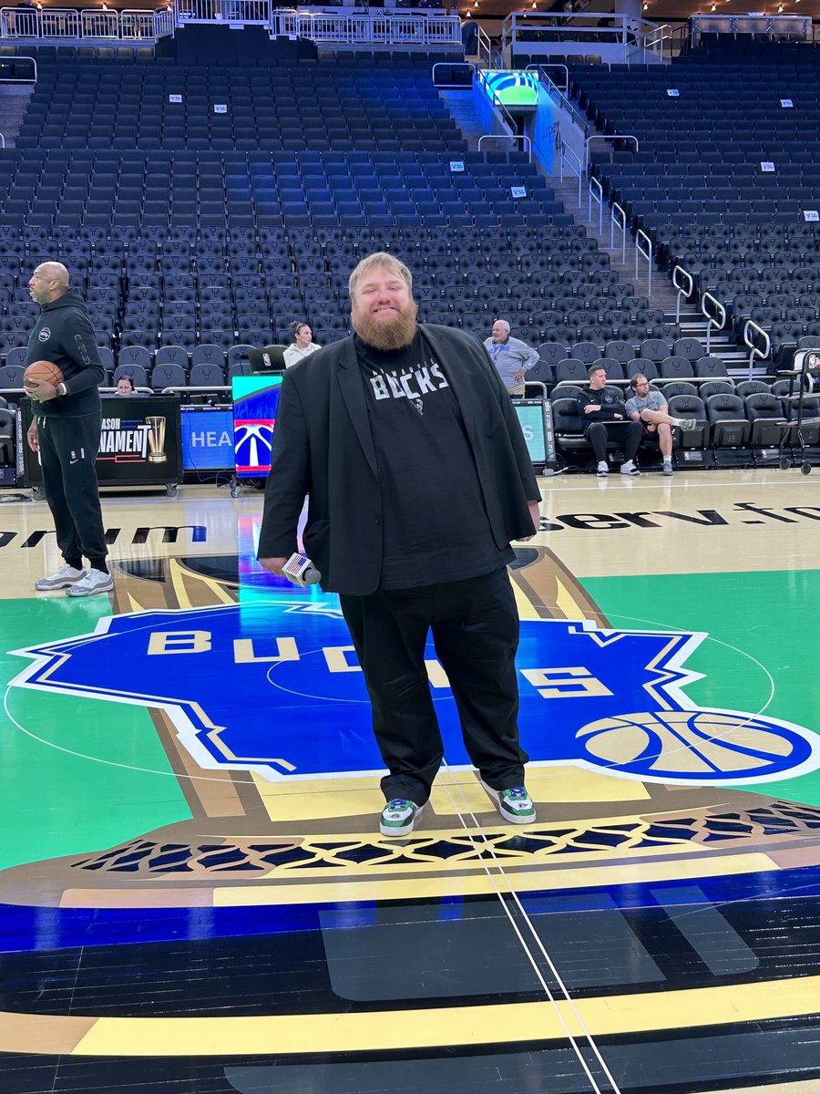 Who’s at this <a href="/Bucks/">Milwaukee Bucks</a> cup game?! Go BUCKS!!