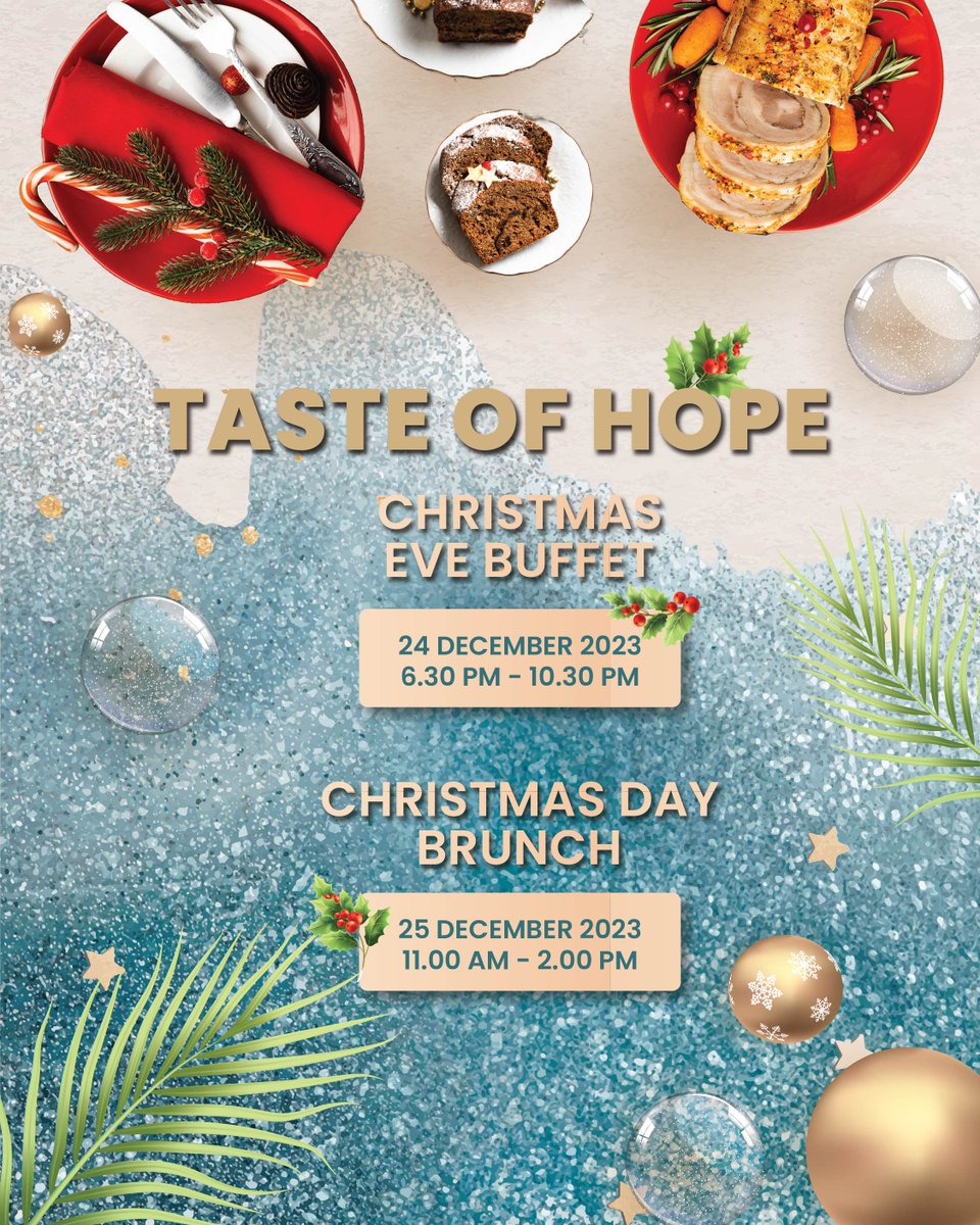 pullmanmiri's tweet photo. Our Christmas feast is set to sleigh your taste buds with a symphony of flavors! Come hungry, leave merry, and indulge in festive delights that will make your taste buds dance.

Reserve now via WhatsApp through this link: https://t.co/QohYlXzfYP https://t.co/K73nLhCC7P