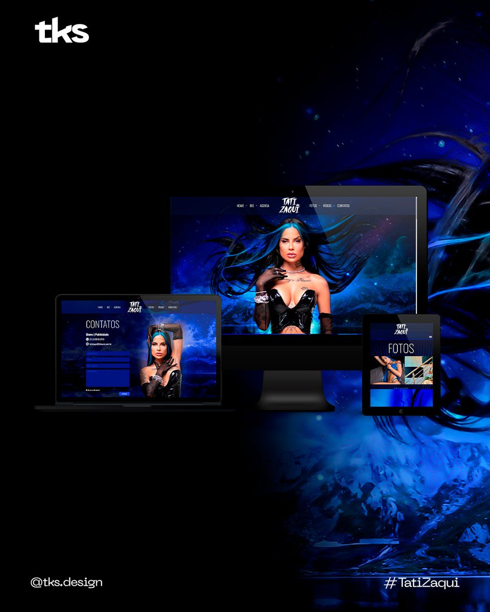 tks_design's tweet photo. Confira mais um projeto que nos inspira! Site oficial da @tatizaqui em parceria com a @digitalmusic 👊😍

E potencialize sua carreira com uma plataforma online estratégica. Conte com a TKS para o desenvolvimento do seu novo site!

#tksdesign #tatizaqui #digitalmusic #dmusic #web https://t.co/IXGB0n1Kk1