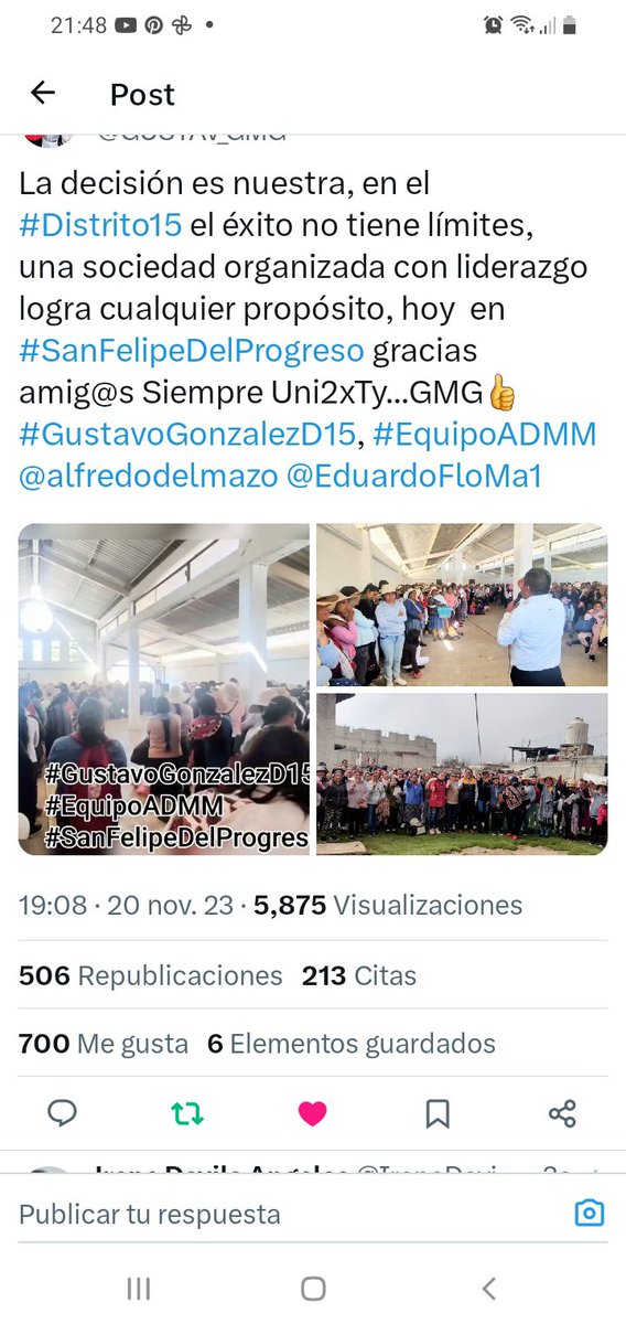 #Jiquipilco 
#CadaVezSomosMasEquipoADMM