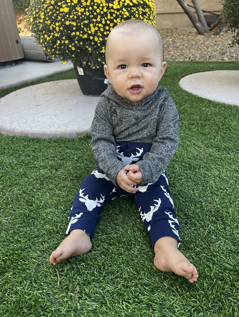 Hardy4NV's tweet photo. How is this precious boy already a year old? It has been a year filled with love, laughter, so many “firsts” and pure joy watching him grow. Being a grandma is magical! I love you, Ben! #firstbirthday #grandson #family #grandchildren #growsofast https://t.co/KSLUQskNjP