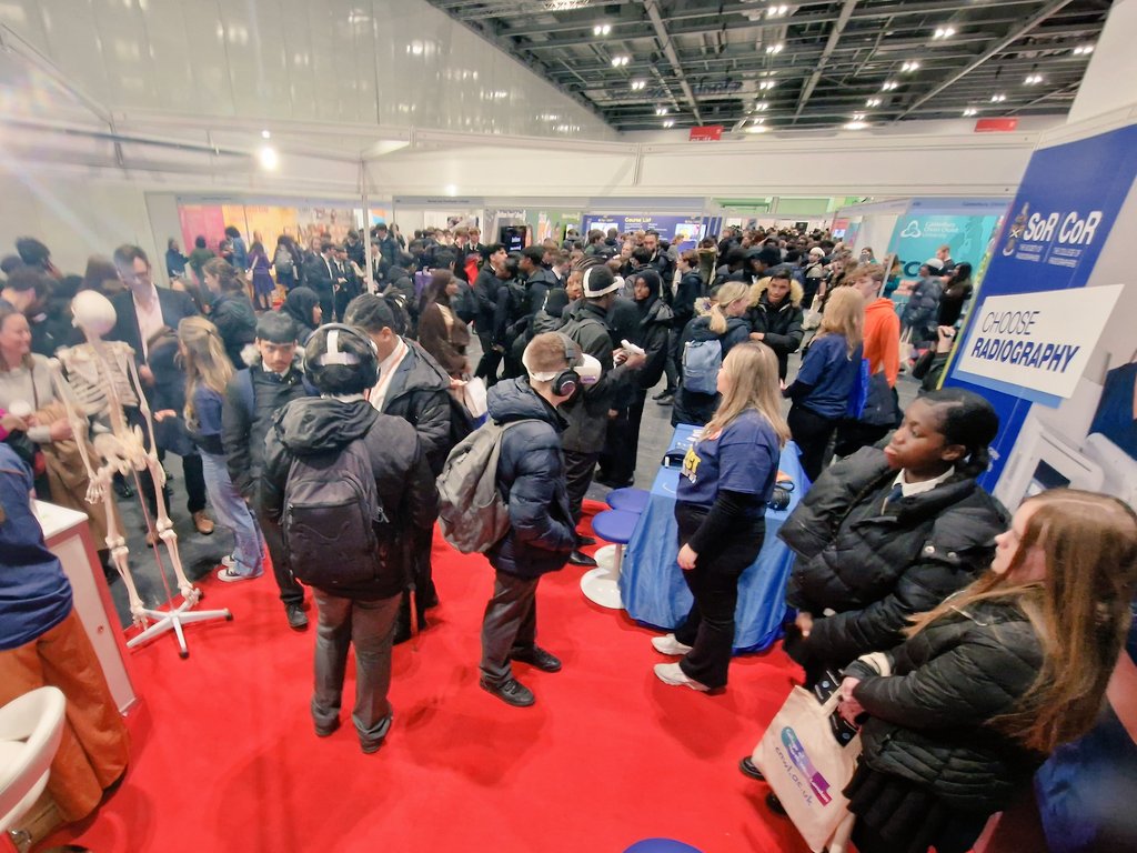 Didn't post too much today as just so busy!! Our <a href="/SCoRMembers/">SCoR Members</a> stand never stopped!! The #VR and #AR simulations from <a href="/LancsHospitals/">Chorley & Royal Preston</a> were played non stop, energising the next generation. Here's to a busy day 2!! This picture is actually a quieter moment 😳 <a href="/BL_LTHTR/">LTHTR Blended Learning</a> <a href="/xraylth/">X-Ray LTHTR</a>