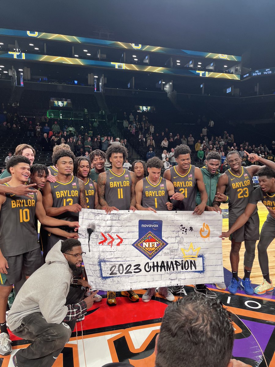 Congratulations to the <a href="/BaylorMBB/">Baylor Men’s Basketball</a>, the 2023 Novavax NIT Season Tip-Off Champions!!