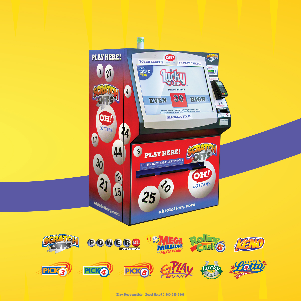 OHLottery's tweet photo. Beat the lines this holiday shopping season when you use a Self-Serve Kiosk! #ExpressFun https://t.co/4XnySHVqbd