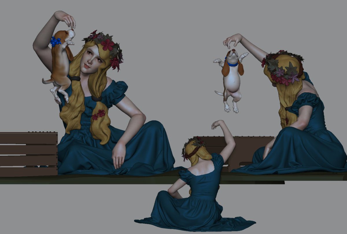 Leandrocruz3D's tweet photo. Just need to correct the 🟡 dress and anatomy. But boy, it's happening
#zbrush #3graces #marvelous https://t.co/OHtvoWCClV