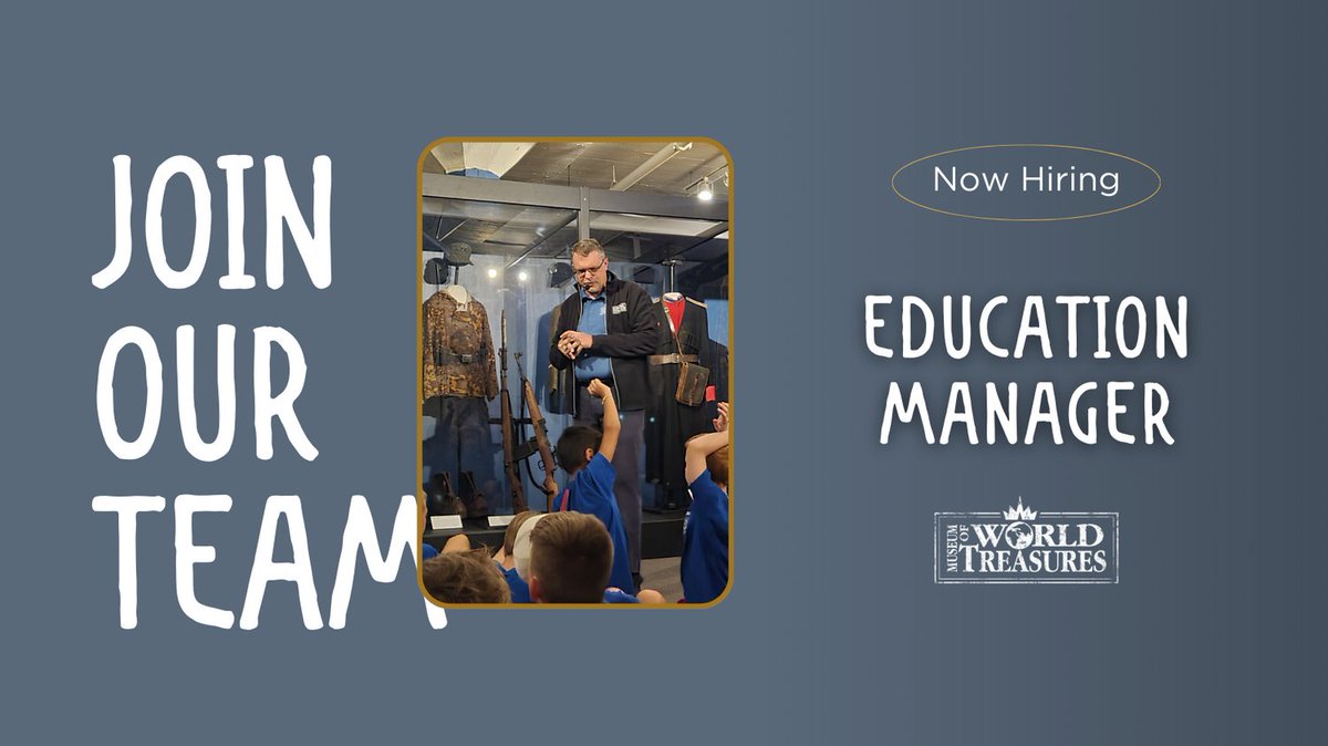 📚✨ Ready to lead with impact? 🌟 The Education Manager role at MOWT offers a chance to shape the future of educational programming. If you're a dedicated leader, apply now: worldtreasures.org/about/careers #nowhiring #education #museumjobs #wichita