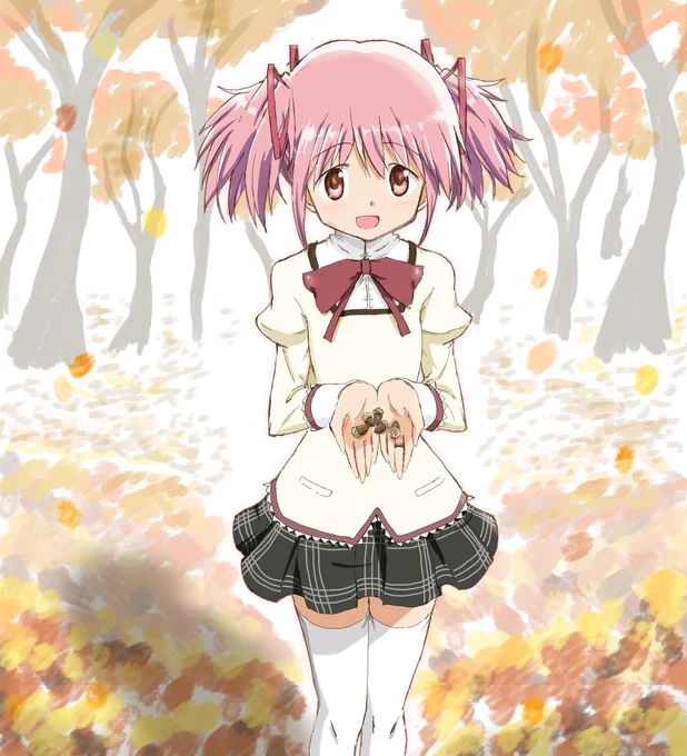 どんぐり拾いまどっち。(過去絵)