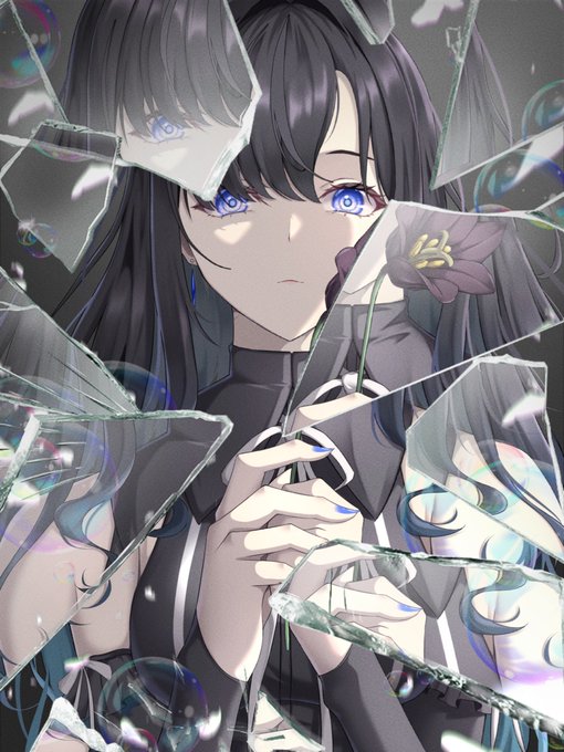 「broken glass reflection」 illustration images(Latest)