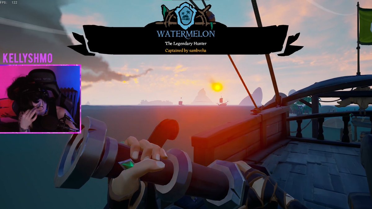 my goal is for everyone that spyglasses me to have this reaction. <a href="/KellyShmo/">kellyshmo</a> #SeaOfThieves