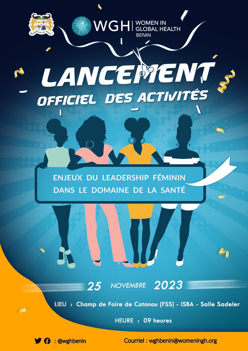 Women in Global Health-Benin 🇧🇯 (@wghbenin) on Twitter photo Nous y sommes! 🙂 le jour J. Si vous n'y etes pas en personne. Suivez notre lancement en direct sur ZOOM a partir de 9h de Cotonou en suivant ce lien:
us02web.zoom.us/j/85708545213
Webinar ID: 857 0854 5213
<a href="/WGHFrancoAO/">WGH Afrique de l'Ouest Francophone</a> Nous y sommes! 🙂 le jour J. Si vous n'y etes pas en personne. Suivez notre lancement en direct sur ZOOM a partir de 9h de Cotonou en suivant ce lien:
us02web.zoom.us/j/85708545213
Webinar ID: 857 0854 5213
<a href="/WGHFrancoAO/">WGH Afrique de l'Ouest Francophone</a>