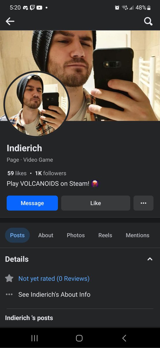 SlenderGuardian's tweet photo. @volcanoids hey is this guy one of your developers? He's going around claiming he made the game. https://t.co/akIsYTl471