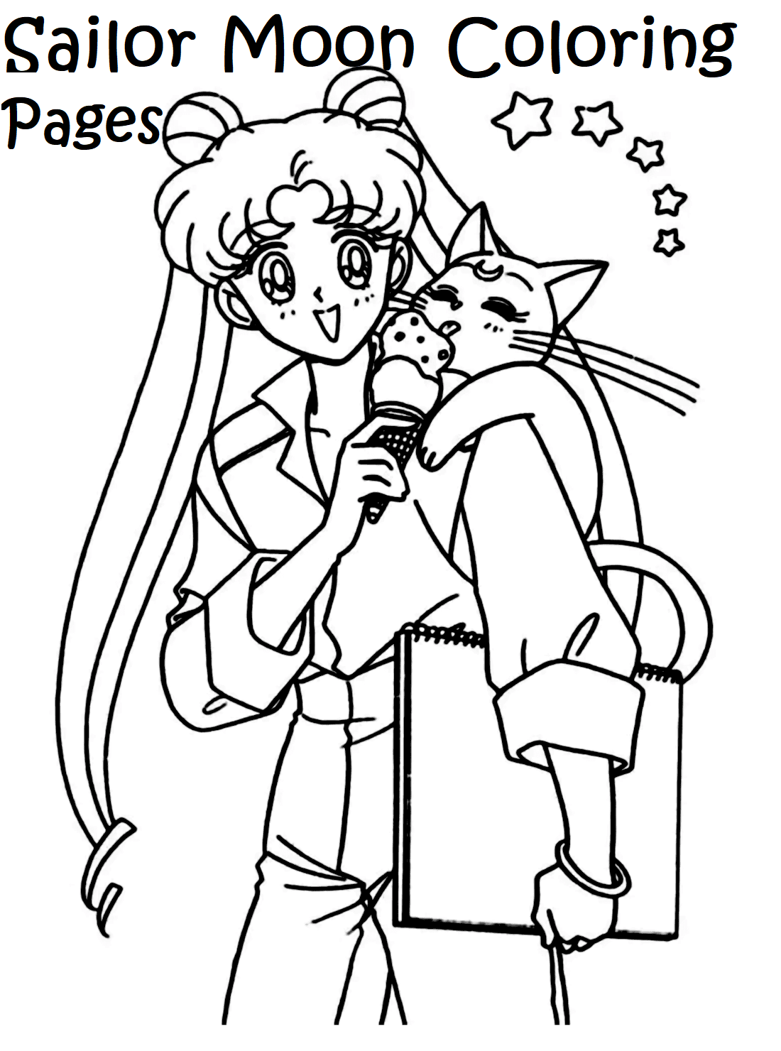 Sailor Moon Characters Coloring Pages