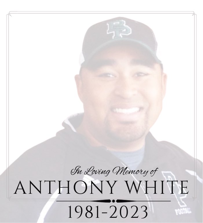 BuenaParkHS's tweet photo. It is with deep regret that we announce the passing of Anthony White, who lost his battle with cancer today. A dynamic figure on campus and a successful coach, Anthony touched many lives here at BP, as a colleague, friend, father, and husband. We mourn his loss deeply. https://t.co/t8VfPO8gUF
